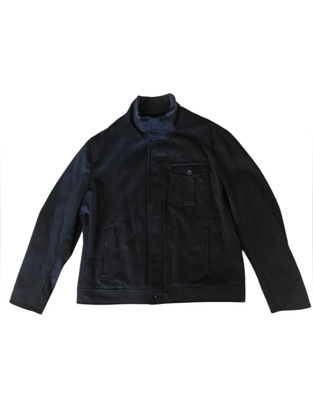 Banana Republic Men’s Wool Blend Charcoal Jacket XL Quilted Lined